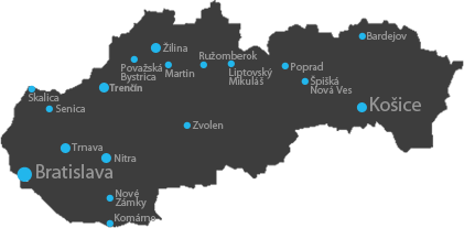 Mapa pokrytia Slovenska